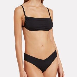 we wore what black Leigh straight bikini top